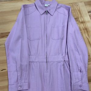 Lavender organic cotton jumpsuit